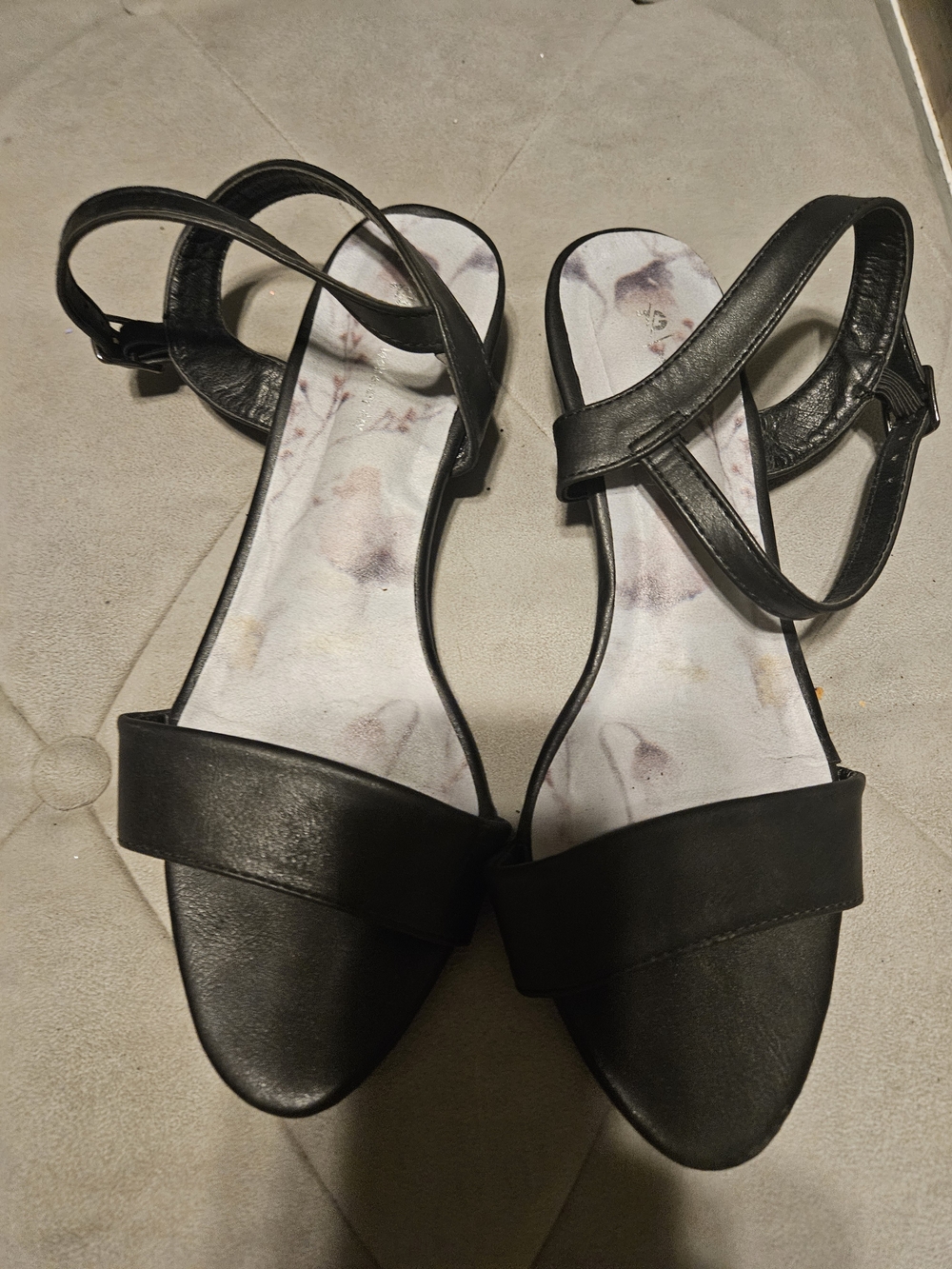 Classic Black Women's Ankle-Strap Sandals
